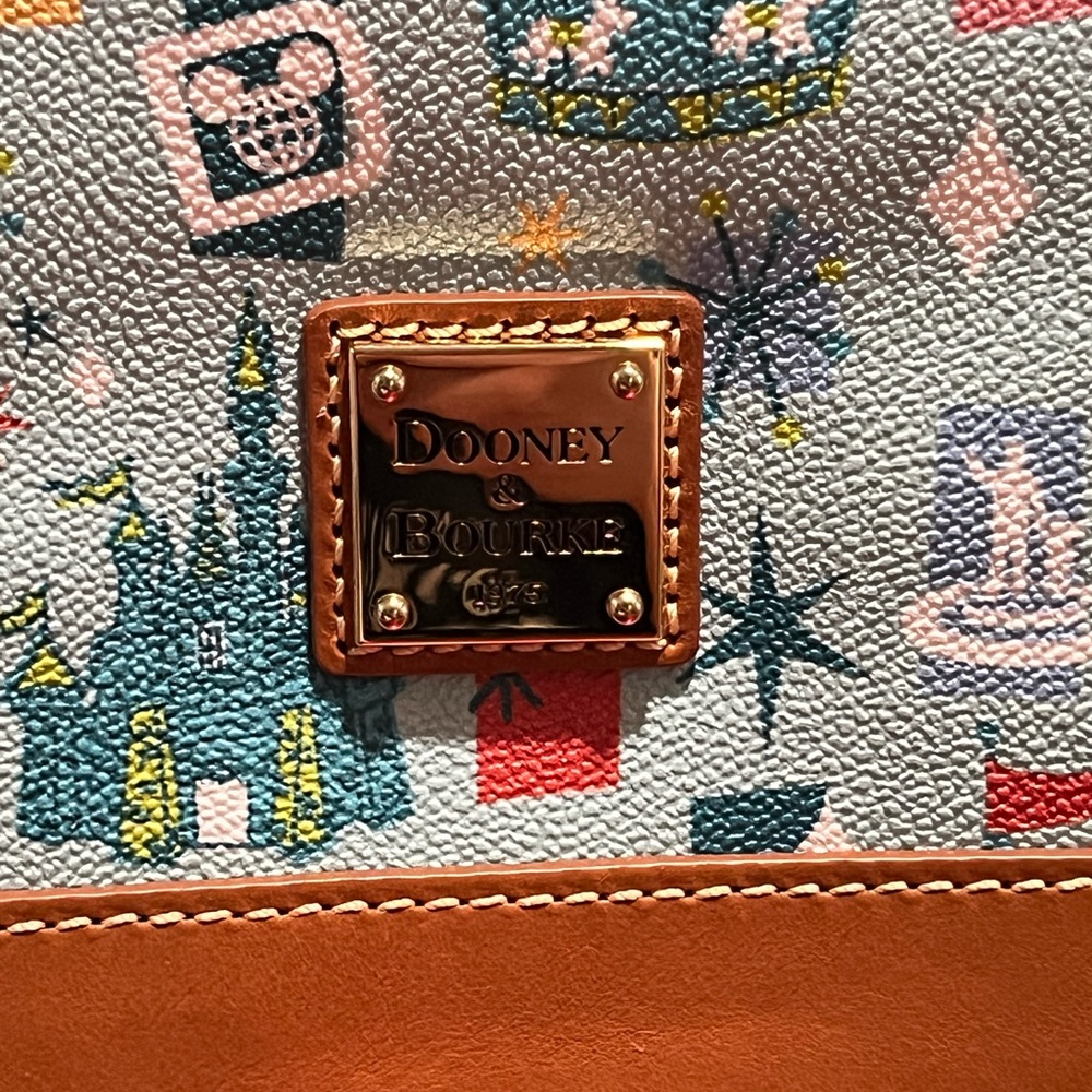 Disney Dooney and Bourke Fantasyland Zip Satchel - Picture 2 of 14